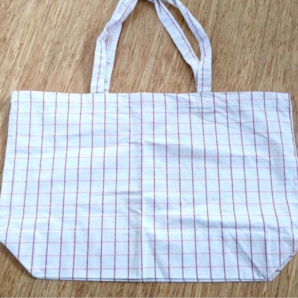 Sezane Carreaux Framboise Totebag - Picture 4 of 4